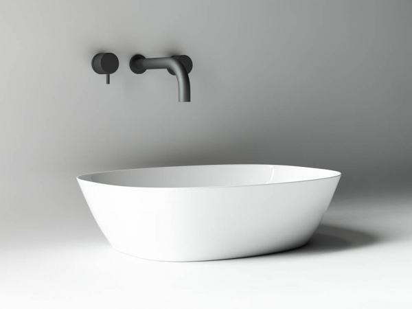Фото раковина накладная ceramicanova element 50 см, цвет: белый cn5005