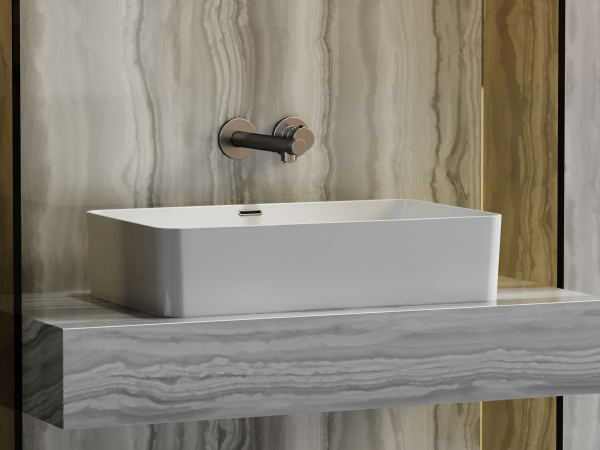 Фото раковина накладная ceramicanova element 60.5 см, цвет: белый cn6065
