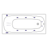 Фото акриловая ванна whitecross layla 170x75 см smart nano 0102.170075.100.smartnano.gl