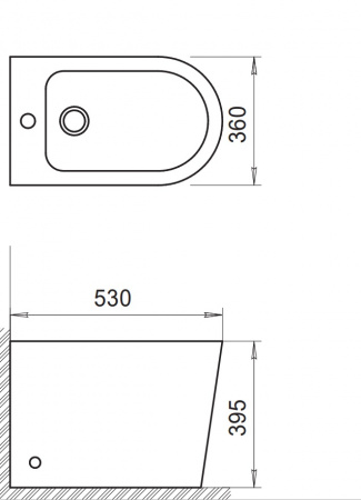 Фото биде напольное belbagno flay-r bb1003b