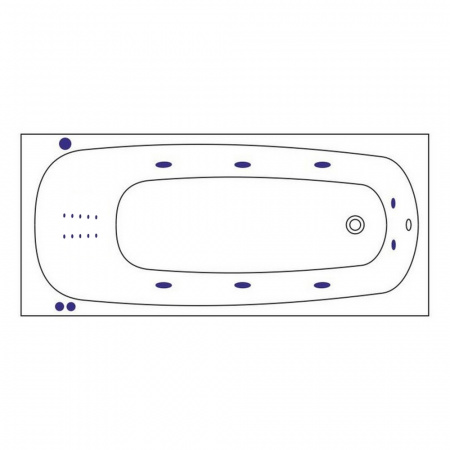 Фото акриловая ванна whitecross layla 170x75 см smart nano 0102.170075.100.smartnano.gl