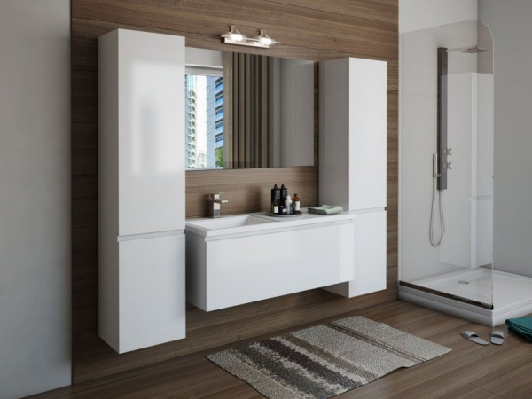 Фото тумба с раковиной эстет dallas luxe 100 см l/r фр-00002319