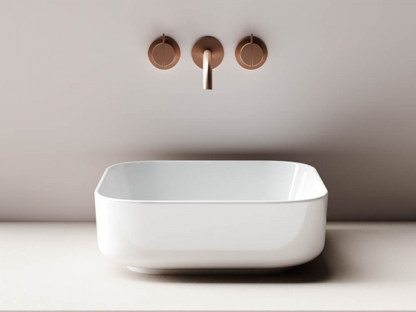Фото раковина накладная ceramicanova element 38.5 см, цвет: белый cn6012
