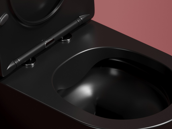 Фото унитаз подвесной, безободковый ceramicanova modena cn6063mb