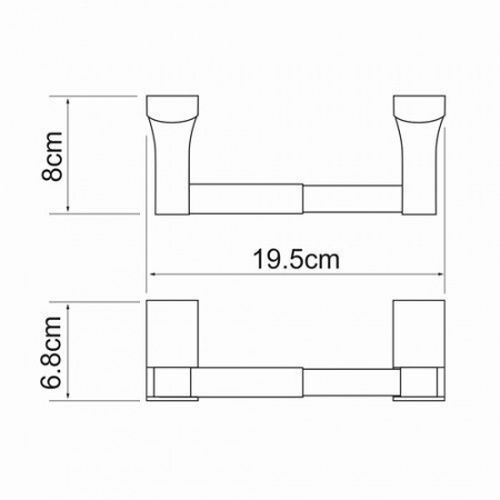 Фото держатель для туалетной бумаги wasserkraft exter k-5222