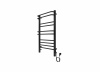 Фото электрический полотенцесушитель акватек бетта 50x90 см aq el krc1090bl