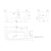 Фото акриловая ванна knief wall 180x80 см 0100-277-l