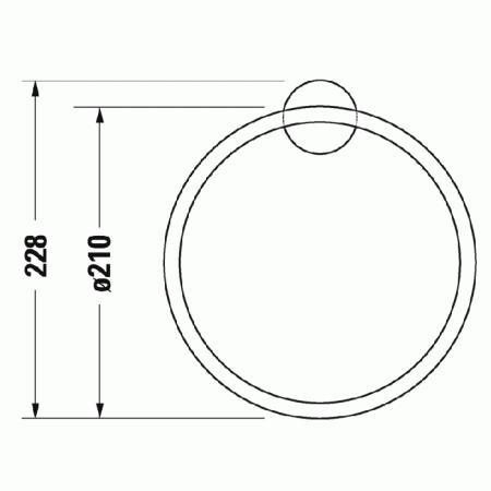 Фото полотенцедержатель - кольцо 22.8 см duravit starck t 99474600 цвет: черный