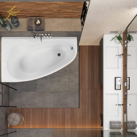 Фото акриловая ванна vagnerplast avona 150x90 см l