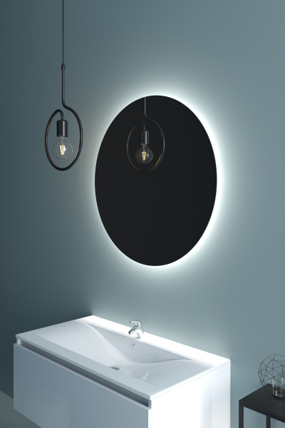 Фото зеркало sanvit сириус 70 см led zsirius70