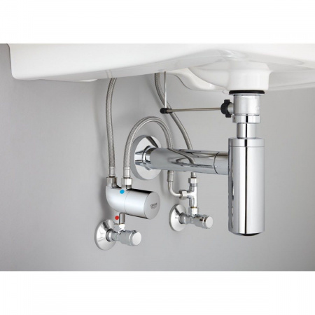 Фото термостатический смеситель для раковины grohe grohtherm micro 34487000