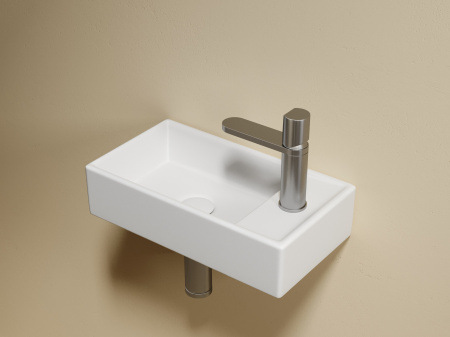Фото раковина подвесная ceramicanova element 41.7 см, цвет: белый cn6051lmw