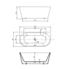 Фото акриловая ванна vincea 170x80 см vbt-421-1700mb