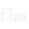 Фото душевая кабина royal bath bp rb8100bp5-wt-ch-l 100x80 см