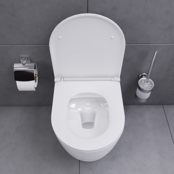 Фото унитаз подвесной безободковый с сиденьем am.pm sirius dx86c1700sc