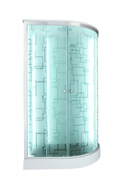 Фото душевая кабина dto 120x80 см em1512lled+gm с гидромассажем