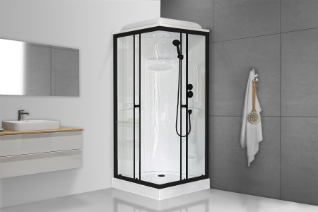 Фото душевая кабина royal bath hp rb90hp1-t-bl 90x90 см