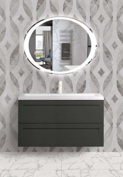 Фото тумба под раковину art&max platino 100 см am-platino-1000-2c-so-gm