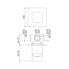 Фото встраиваемый смеситель для душа webert one-x ox880101740