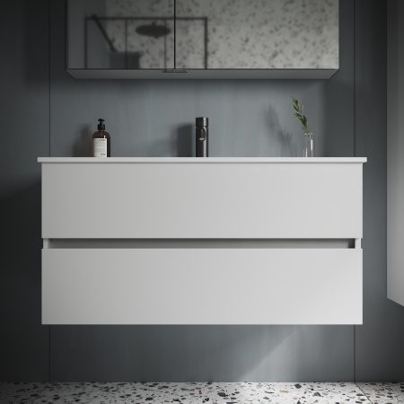 Фото тумба под раковину sancos urban 100 см, цвет: белый ur100w