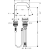 Фото смеситель для раковины hansgrohe tecturis s 73353140
