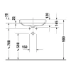 Фото раковина накладная duravit happy d.2 plus  60 см 2359601300