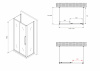Фото душевое ограждение abber schwarzer diamant 110 см ag30110bmh-s80bm-s80bm