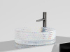 Фото раковина накладная ceramicanova cristal 36 см, цвет: неон cn6059