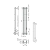 Фото электрический полотенцесушитель indigo style 3 pro 90/13 lspre90-13gfmrt