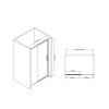 Фото душевая дверь vincea slim-u 120 см vds-2su120clb