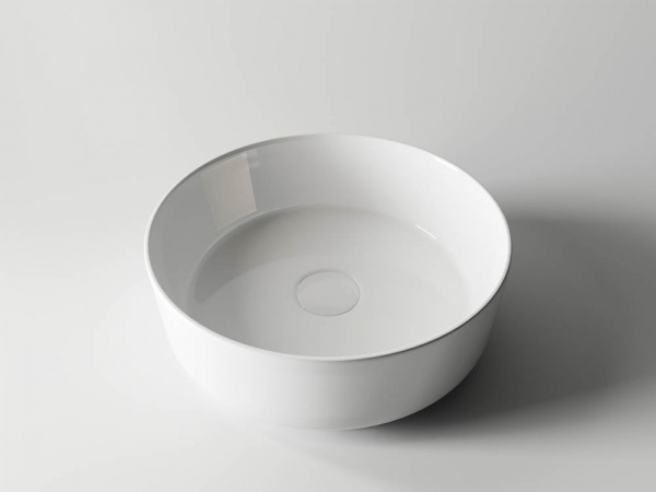 Фото раковина накладная ceramicanova element 36 см, цвет: белый cn5001