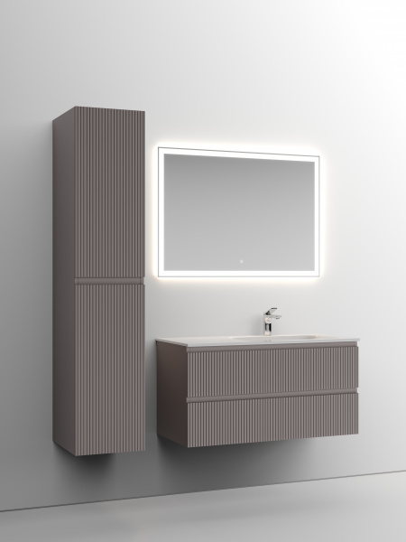 Фото тумба под раковину sancos snob t 100 см, цвет: doha soft snt100rsm