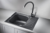 Кухонная мойка Granula 57.5 см 5801, ЧЁРНЫЙ