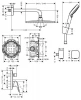 Фото душевая стойка hansgrohe crometta 27957000