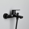 Фото смеситель для ванны allen brau eclipse 5.e1003-31 черный матовый
