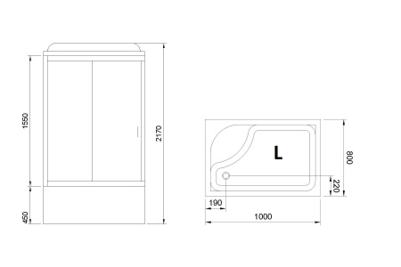 Фото душевая кабина royal bath bp rb8100bp1-m-l 100x80 см