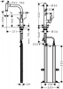 Фото смеситель для кухонной мойки hansgrohe metris 73800800