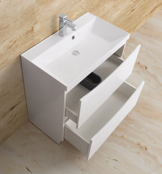 Фото тумба под раковину belbagno marino 60 см marino-600-2c-pia-bl-p цвет: bianco lucido