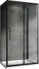 Душевое ограждение Abber Schwarzer Diamant 100x100 см AG30100BH-S100B-S100B