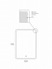 Фото зеркало с подсветкой taliente zled 50 см ta-zled-g5070