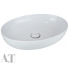 Раковина накладная AeT Elite Oval 55 см, цвет: белый матовый L616T0R0V0101
