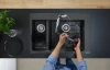 Фото смеситель для кухонной мойки hansgrohe talis 73850000