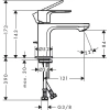 Фото смеситель для раковины hansgrohe rebris e 72587670