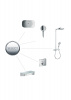 Фото душевая стойка hansgrohe raindance select e 300 3jet showerpipe 27127000