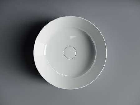 Фото раковина накладная ceramicanova element 37 см, цвет: белый cn6020