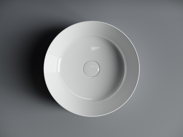 Фото раковина накладная ceramicanova element 37 см, цвет: белый cn6020