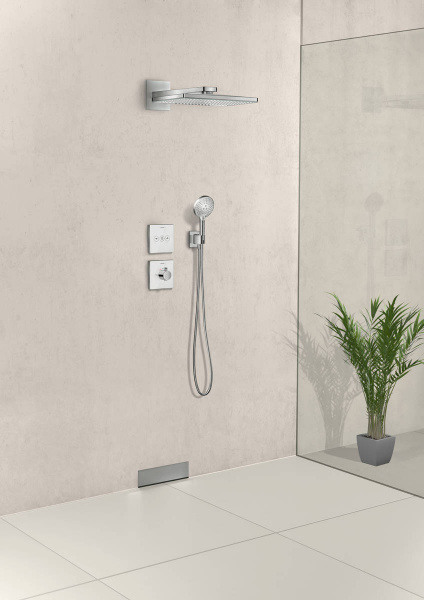 Фото верхний душ с держателем hansgrohe rainmaker select 460 2jet 24005400
