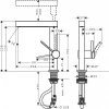 Фото смеситель для раковины hansgrohe finoris 76063700