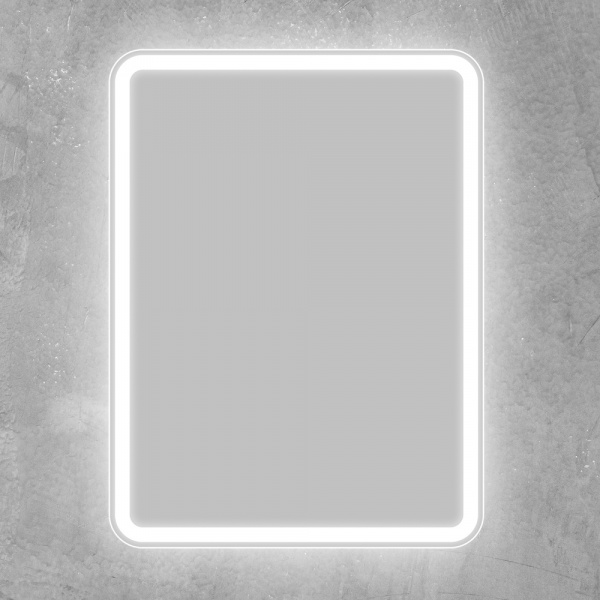 Фото зеркало с подсветкой belbagno marino 60 см spc-mar-600-800-led-btn