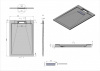 Фото поддон из искуственного камня esbano luxe 120x80 см esp-lx128w
